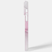 Coques Case-Mate iPhone Conception Abstraite de fractal rose pâle moderne (Verso / Gauche)