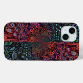 Coques Case-Mate iPhone Conception Abstraite de Kaléidoscope Fractal Élect (Verso (horizontal))