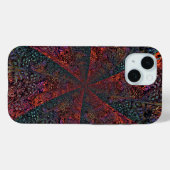 Coques Case-Mate iPhone Conception Abstraite de Kaléidoscope Fractal Élect (Verso (horizontal))