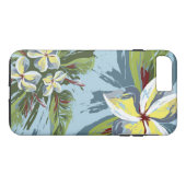 Coques Case-Mate iPhone Conception abstraite de Plumeria (Dos (Horizontal))