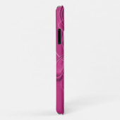 Coques Case-Mate iPhone Conception abstraite de tourbillons roses (Dos/Droite)
