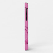 Coques Case-Mate iPhone Conception abstraite de tourbillons roses (Dos/Gauche)