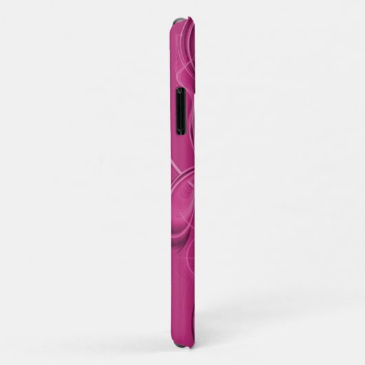 Coques Case-Mate iPhone Conception abstraite des pointes roses (Dos/Droite)