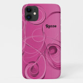 Coques Case-Mate iPhone Conception abstraite des pointes roses (Dos)