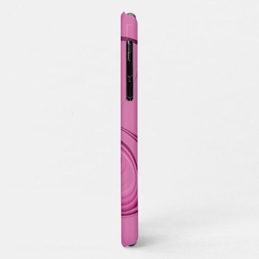 Coques Case-Mate iPhone Conception abstraite des pointes roses (Dos/Gauche)