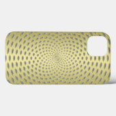 Coques Case-Mate iPhone Conception Abstraite Dorée (Verso (horizontal))