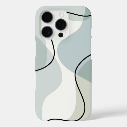 Coques Case-Mate iPhone Conception abstraite douce - Art esthétique minima (Verso)