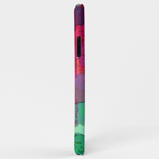 Coques Case-Mate iPhone Conception abstraite du Rose double prise (Dos/Droite)