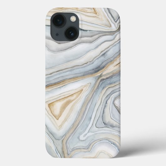 Coques Case-Mate iPhone Conception abstraite en marbre gris (Verso)