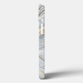 Coques Case-Mate iPhone Conception abstraite en marbre gris (Verso / Gauche)