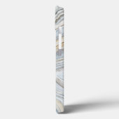 Coques Case-Mate iPhone Conception abstraite en marbre gris (Verso / Gauche)
