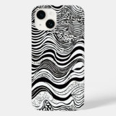 Coques Case-Mate iPhone Conception abstraite en noir et blanc (Verso)