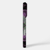 Coques Case-Mate iPhone Conception Abstraite fractale violet et verte (Verso / Droite)
