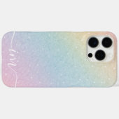 Coques Case-Mate iPhone Conception abstraite moderne avec Initiales et Nom (Verso (horizontal))