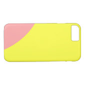 Coques Case-Mate iPhone Conception abstraite rose et jaune (Dos (Horizontal))