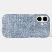 Coques Case-Mate iPhone Conception Abstraite Sur Denim Faded (Verso (horizontal))