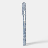 Coques Case-Mate iPhone Conception Abstraite Sur Denim Faded (Verso / Gauche)