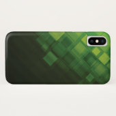 Coques Case-Mate iPhone Conception abstraite verte de technologie (Dos (Horizontal))