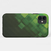 Coques Case-Mate iPhone Conception abstraite verte de technologie (Dos (Horizontal))