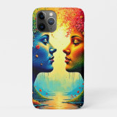 Coques Case-Mate iPhone Conception arc-en-ciel émouvante (Dos)