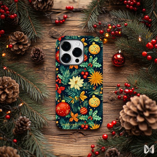 Coques Case-Mate iPhone Conception artistique de décoration de Noël classi
