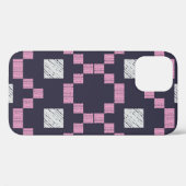 Coques Case-Mate iPhone Conception avec hachure manuelle. L'ornement ethni (Verso (horizontal))