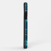 Coques Case-Mate iPhone Conception bleue nautique (Dos/Droite)