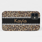 Coques Case-Mate iPhone CONCEPTION bling de CAS du téléphone 5 du guépard (Dos (Horizontal))