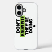 Coques Case-Mate iPhone Conception Brat Green – Aucune idée de ce qu'ils f (Verso)