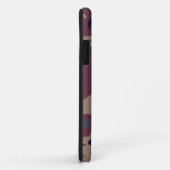 Coques Case-Mate iPhone Conception brune grise rouge de camouflage (Dos/Droite)