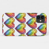 Coques Case-Mate iPhone Conception cardiaque gay pride (Dos (Horizontal))