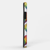 Coques Case-Mate iPhone Conception cardiaque gay pride (Dos/Droite)