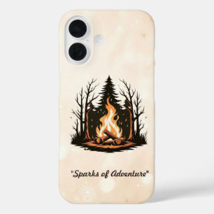 Coques iPhone 16 "Conception centrale de feu de camp"