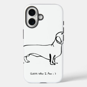 Coques iPhone 16 Conception Chic Dachshund personnalisable