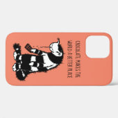 Coques Case-Mate iPhone Conception Chocolat Lover - Funny Chat Caractère (Verso (horizontal))
