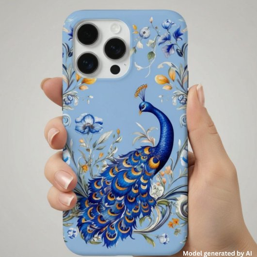 Coques Case-Mate iPhone Conception classique de paon - Cadeau élégant pour