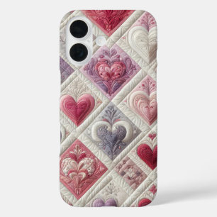 Coques iPhone 16 Conception Coeur Quilé