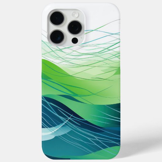 Coques Case-Mate iPhone Conception colorée des ondes abstraites (Verso)