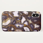 Coques Case-Mate iPhone Conception d'Agate blanc Brown violet (Dos (Horizontal))