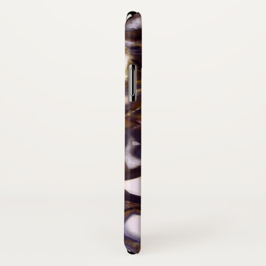 Coques Case-Mate iPhone Conception d'Agate blanc Brown violet (Dos/Droite)