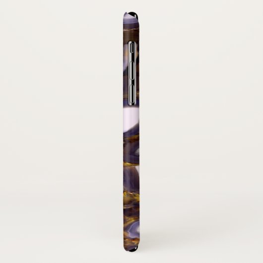 Coques Case-Mate iPhone Conception d'Agate blanc Brown violet (Dos/Gauche)