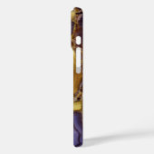 Coques Case-Mate iPhone Conception d'Agate blanc Brown violet (Verso / Gauche)