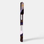 Coques Case-Mate iPhone Conception d'Agate blanc Brown violet (Verso / Droite)