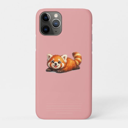 Coques Case-Mate iPhone Conception d'animal Kawaii de Panda Rouge Mignon s (Dos)