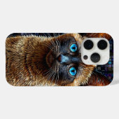 Coques Case-Mate iPhone Conception d'animaux de chaton siamois, chat de co (Verso (horizontal))