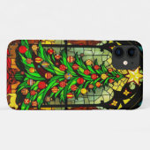Coques Case-Mate iPhone conception d'arbre de Noël sur (Dos (Horizontal))