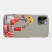 Coques Case-Mate iPhone Conception d'arrangement jaune rouge vibrant (Dos (Horizontal))