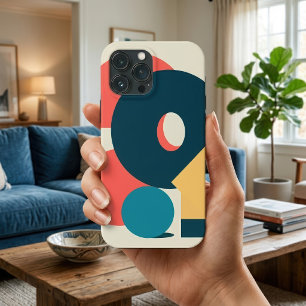 Case-Mate iPhone Case Conception d'art géométrique abstrait rétro au ris