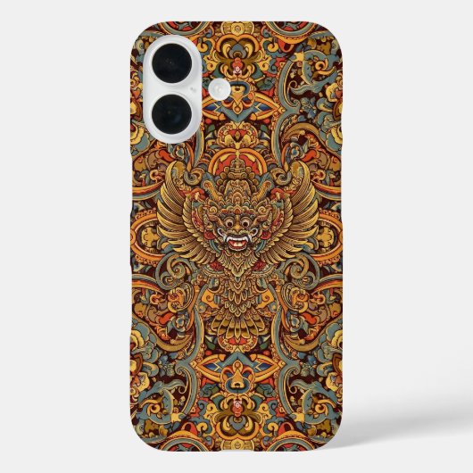 Coques Case-Mate iPhone Conception d'art hindou indigène indonésien (Verso)