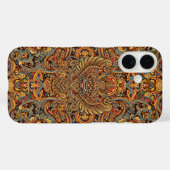 Coques Case-Mate iPhone Conception d'art hindou indigène indonésien (Verso (horizontal))